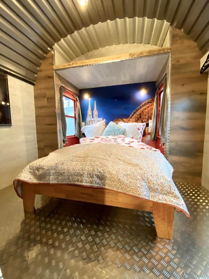 Gleis 2, Waggon Mit Ofen, Optional Mit Whirlpool Und Sauna クローネンブルク エクステリア 写真