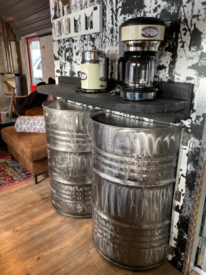 Gleis 2, Waggon Mit Ofen, Optional Mit Whirlpool Und Sauna クローネンブルク エクステリア 写真